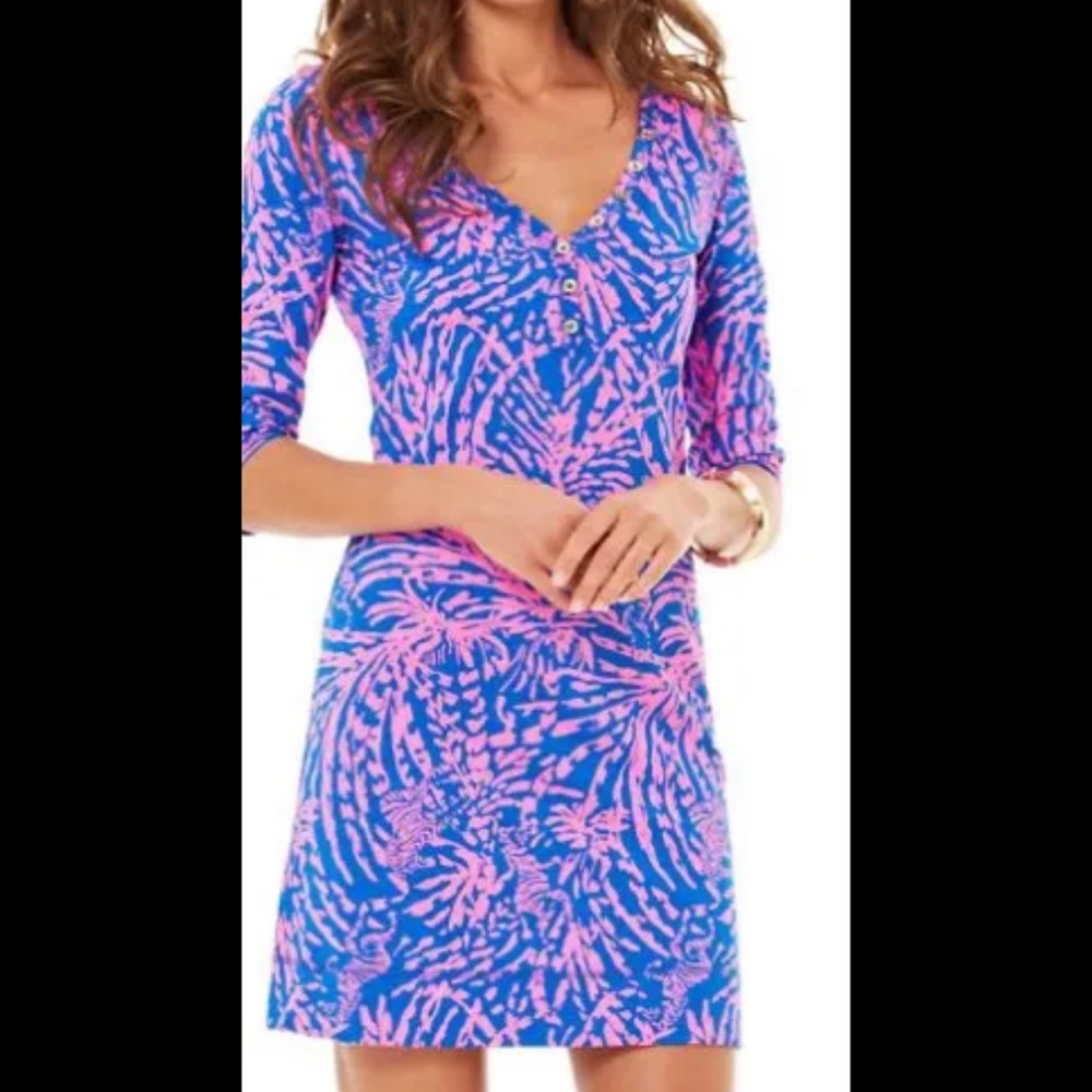 Lilly Pulitzer Palmetto Dress Size M in Zebras Rollin in the Grass
